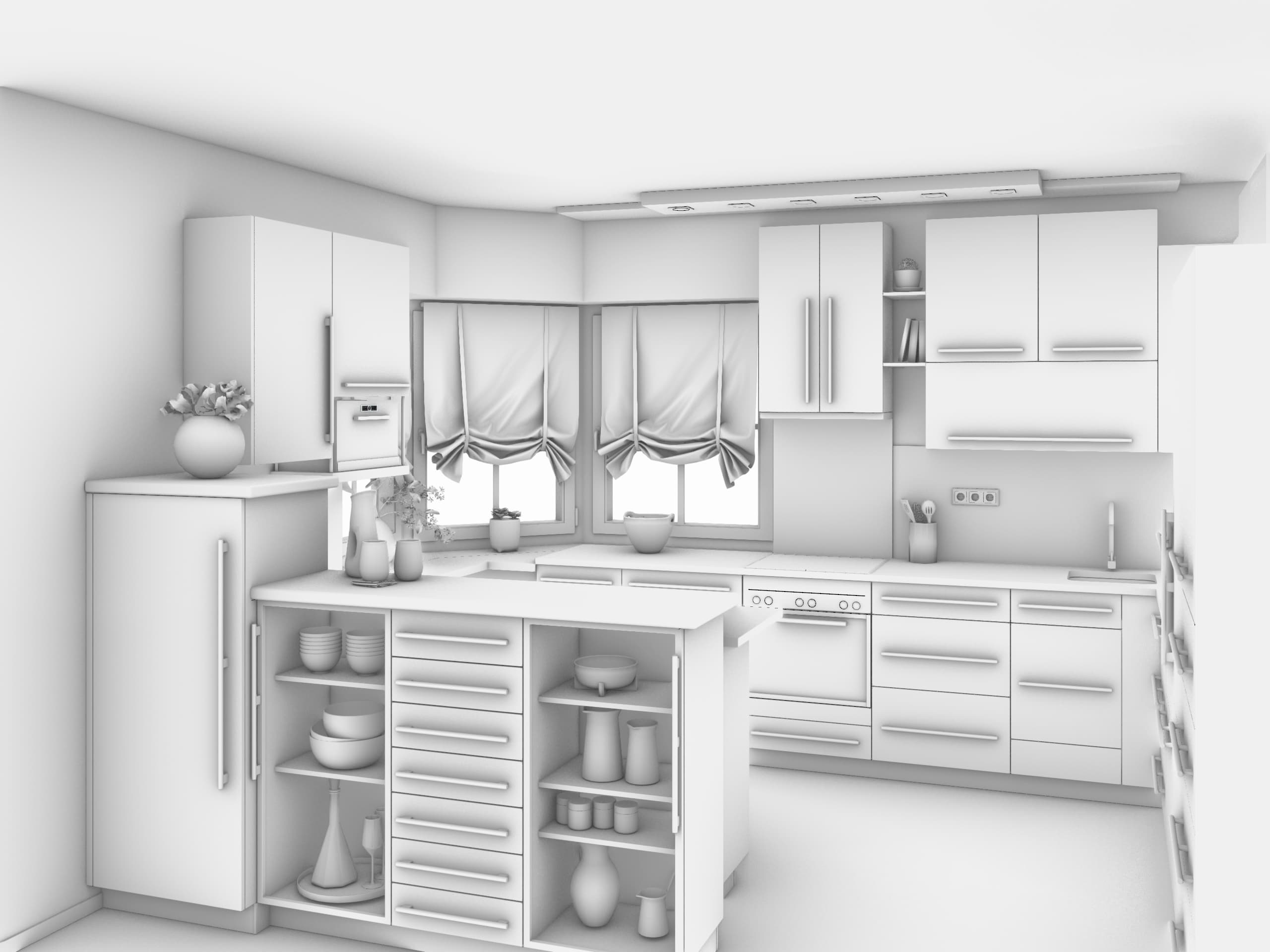 3D Raumplanung und virtuelle Raumgestaltung für Wohnbereiche